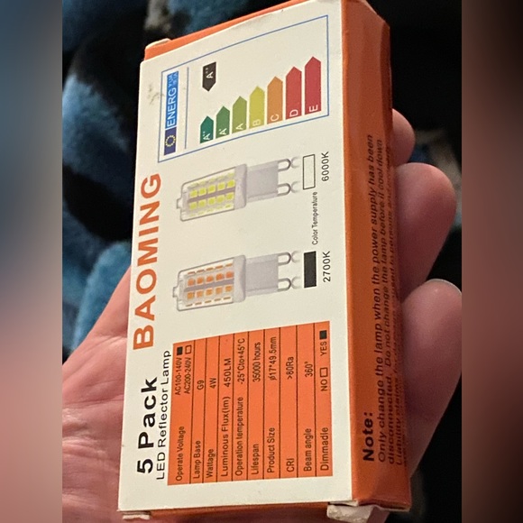 G9 Led Bulb 4w 40 Watt T4 G9 Base Halogen Equivalent 2700k Soft Warm White 120v - Picture 7 of 9